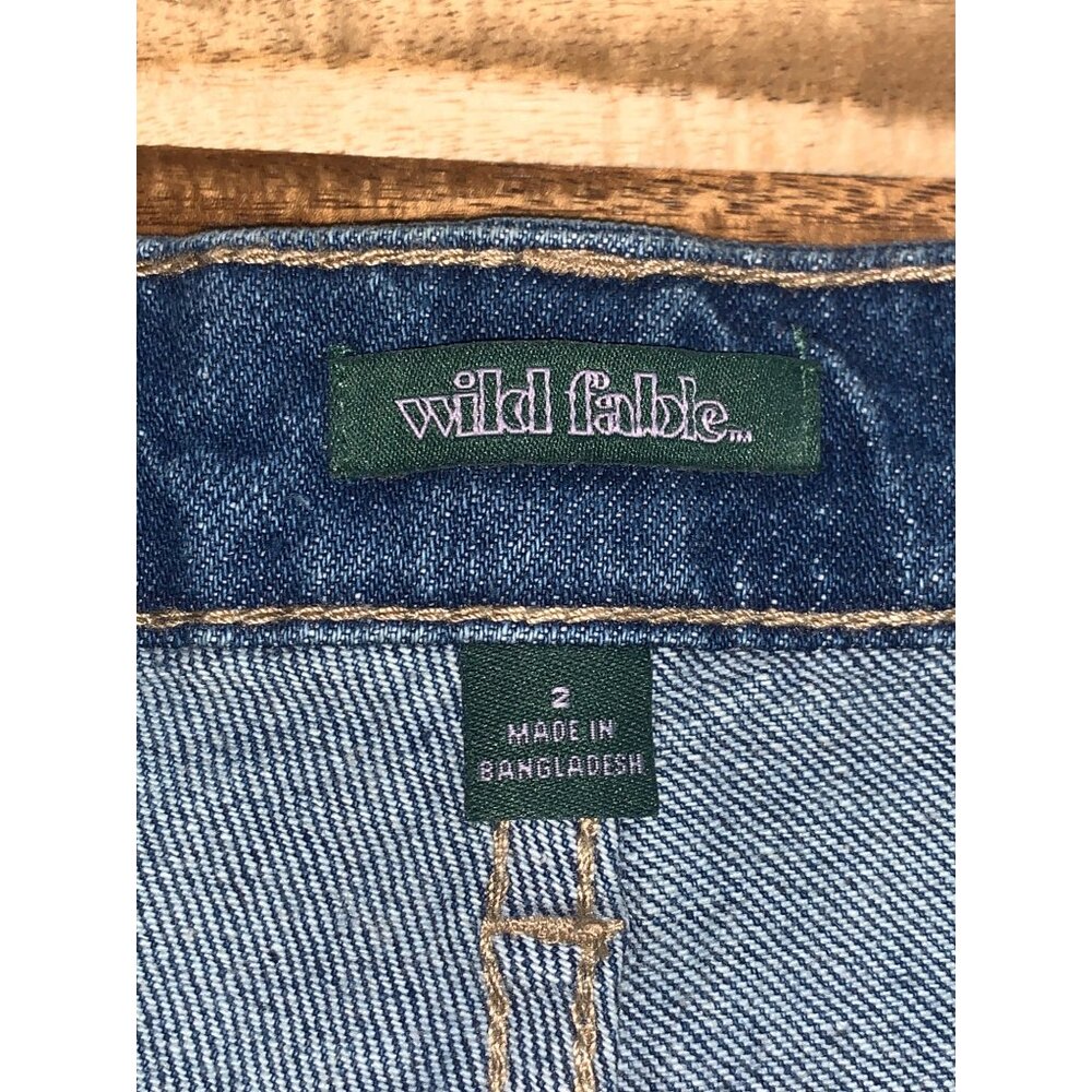 Wild Fable Juniors Teens High-Rise Distressed Cut-Off Denim Shorts Size 2/XS - Picture 9 of 12
